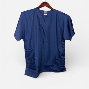 Cherokee Workwear Women's Navy Blue Scrub Top NWT-Medium